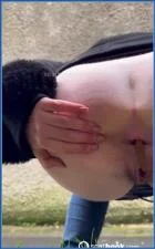 Miss Poop Defecates in the Countryside and Eats Her Own Kaviar - scat porn video at Scat-Fetish.com