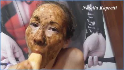 Natalia Kapretti: Shits In Panties, Eats Shit, Masturbates - scat porn video at Scat-Fetish.com