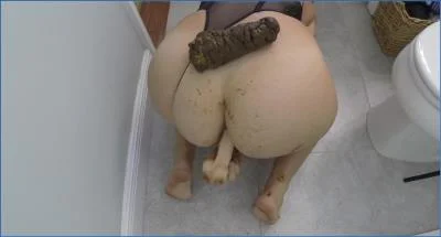 HotScatWife in Tears as She Struggles with a World Record Turd - scat porn video at Scat-Fetish.com