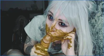 Shit Eating with SweetBettyParlour: Scat Play and Piss Drinking with Dirty Blowjob - scat porn video at Scat-Fetish.com