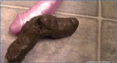 Tina Amazon in Thigh Highs Shit in My Mouth- FullHD 1080p - related scat video at Scat-Fetish