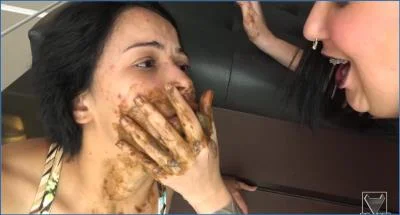 Extreme Scat Deep Hand Feeding by Naty Nunes - related scat video at Scat-Fetish